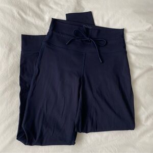 Quince Ultra-form High-rise Tie Waist Legging 25” Inseam Navy Blue
